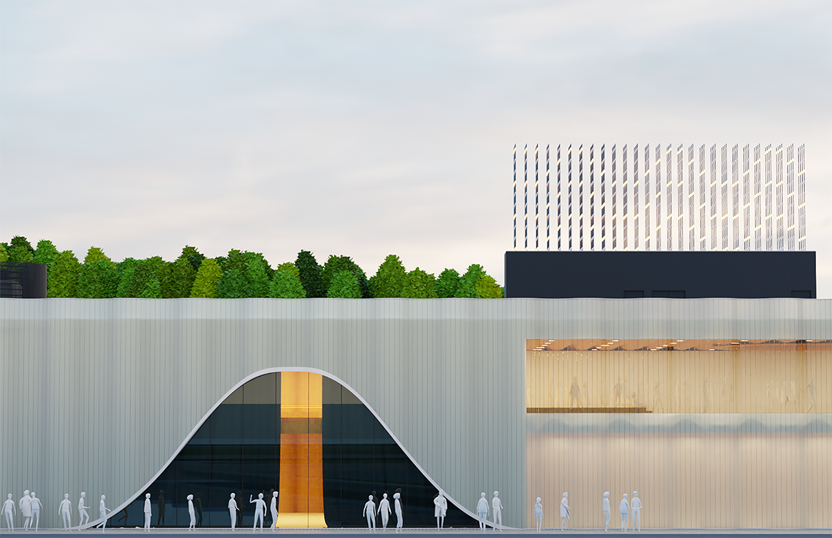 UrbanLab Architects design for a music concert hall venue in Port